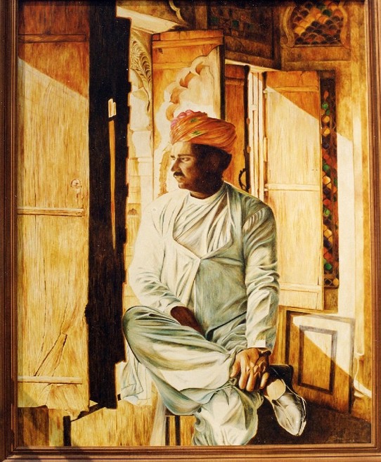 The caretaker at mehrangarh The caretaker at mehrangarh