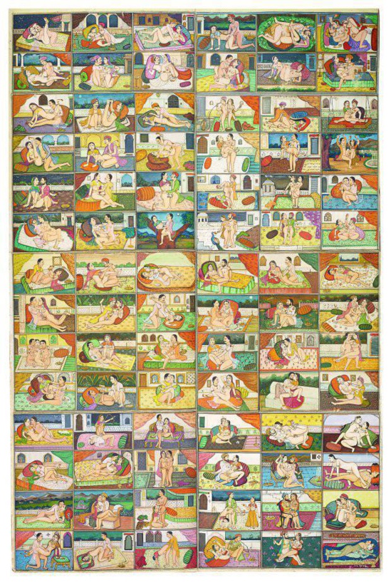 les 84 asanas (positions) - Ecole du Rajasthan (fin 18ème siècle) les 84 asanas (positions) - Ecole du Rajasthan (fin 18ème siècle)