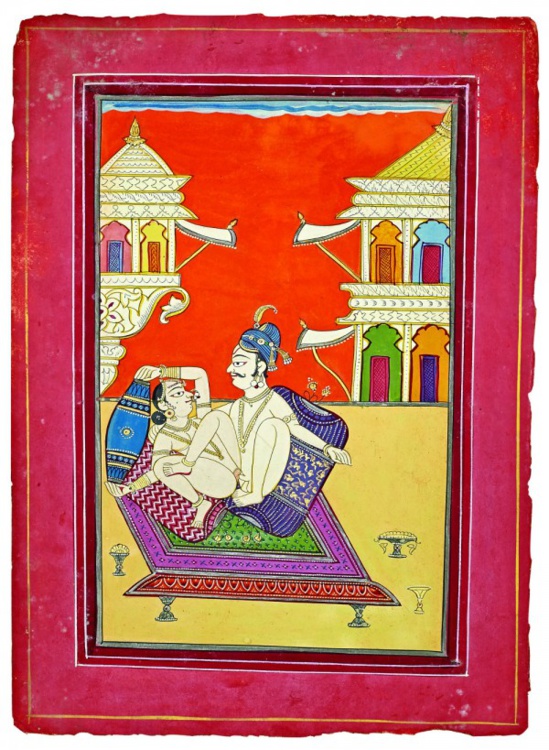 Couple aristocratique sur une terasse Couple aristocratique sur une terasse