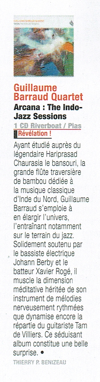 Interview de Guillaume Barraud pour la sortie d' Arcana - The Indo-jazz sessions Interview de Guillaume Barraud pour la sortie d' Arcana - The Indo-jazz sessions