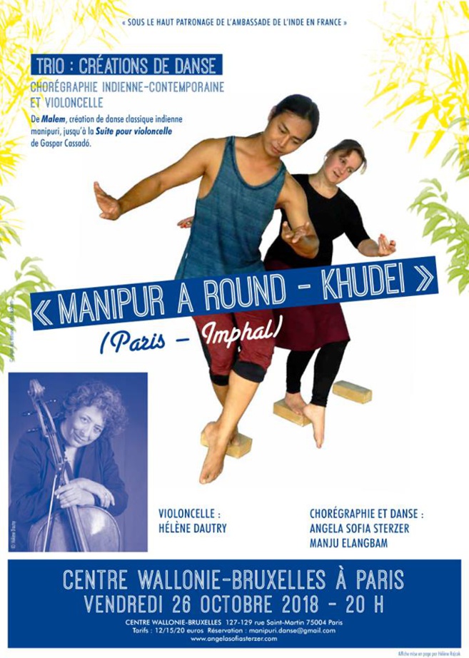 Manipuri - A dance Khudei - Un spectacle de danse indienne contemporaine le 26 octobre 2018