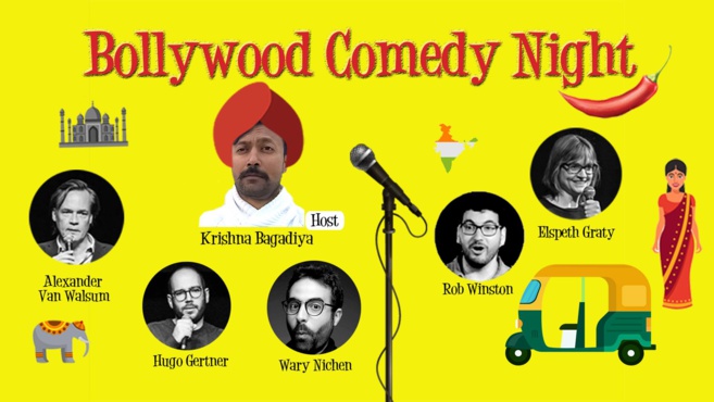 Retour du Bollywood Comedy Night le 16 novembre, Paris Place du Tertre Retour du Bollywood Comedy Night le 16 novembre, Paris Place du Tertre