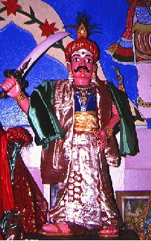 Représentation de Mardévirin dans un temple réunionnais Représentation de Mardévirin dans un temple réunionnais