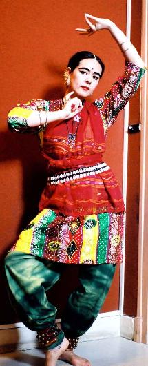 Olga en danseuse Odissi