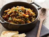 Une recette avec des aubergines et un dessert avec de la semoule